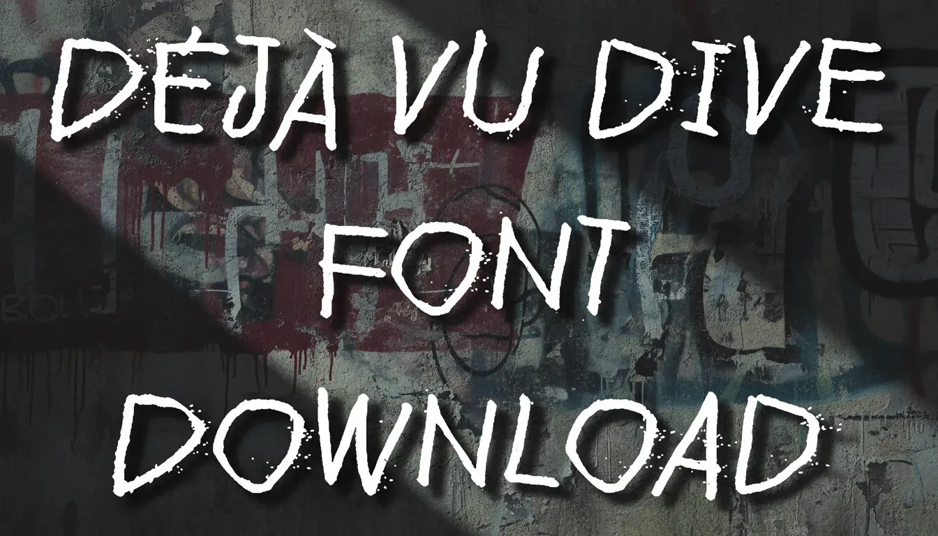 Déjà vu dive Font Download