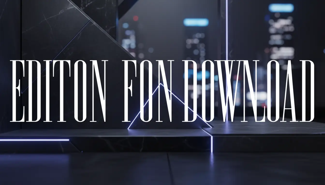 Edition Font Download