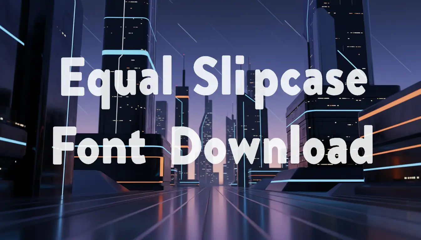Equal Slipcase Font Download