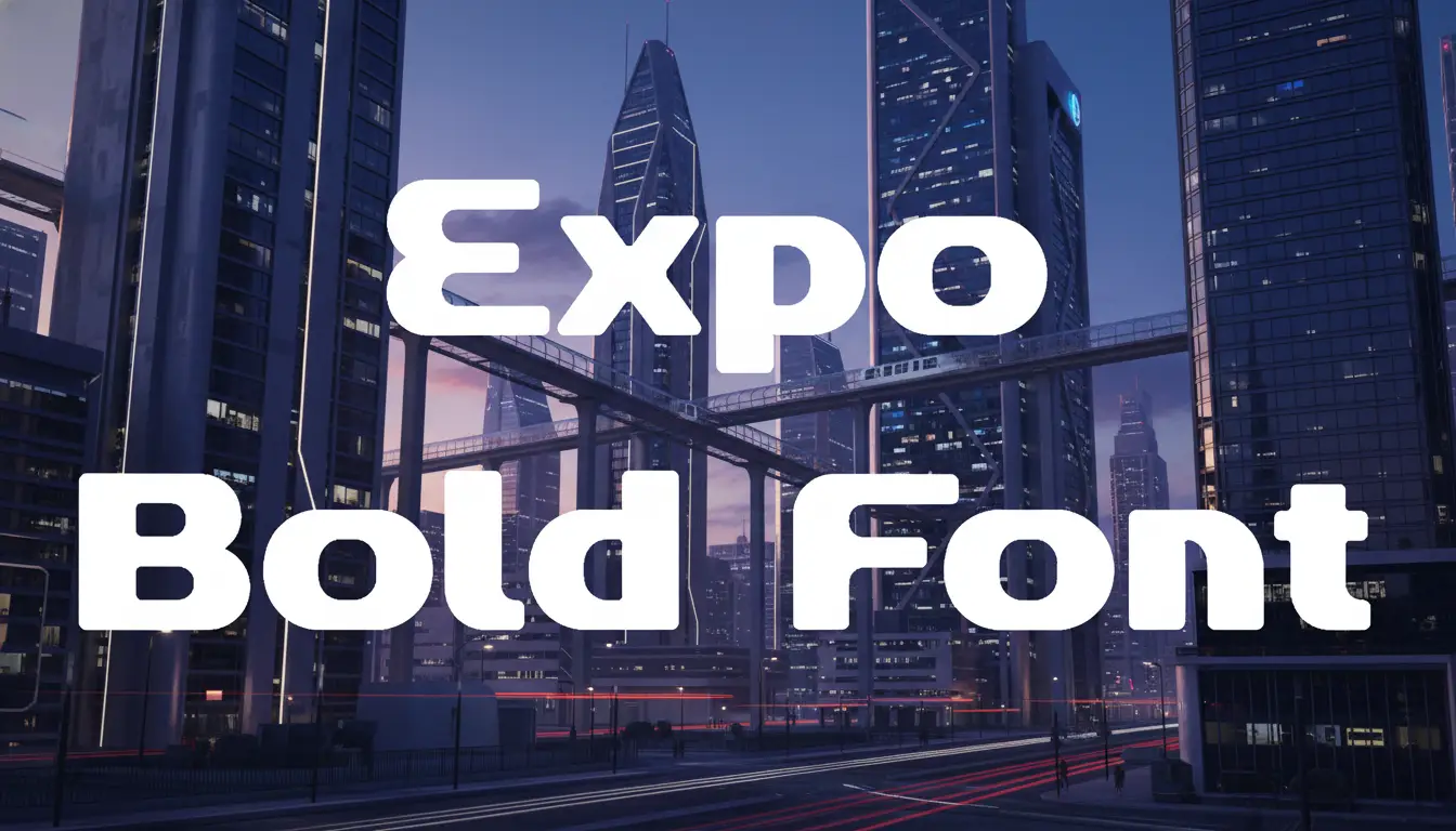 Expo Bold Font Download
