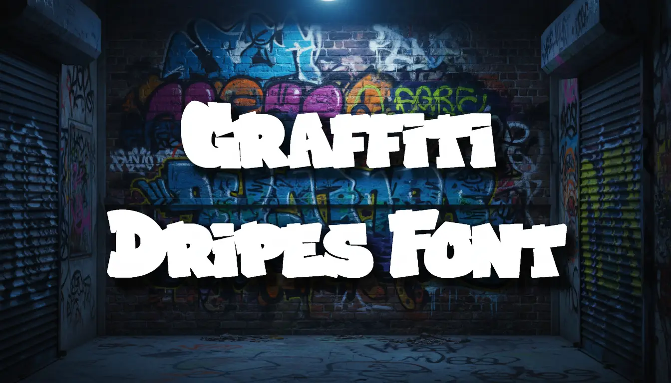 Graffiti Dripes Font