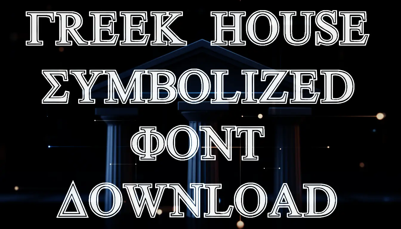 Greek House Symbolized Font Download