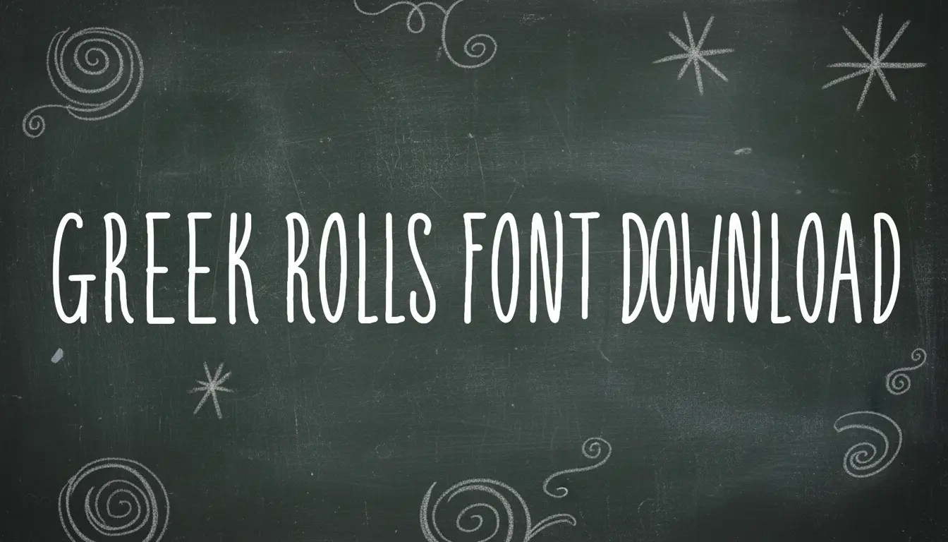 Greek Rolls Font Download