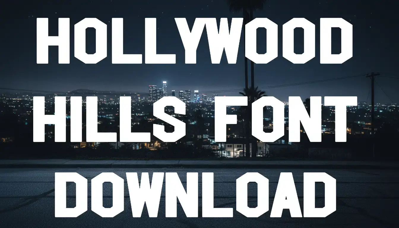 Hollywood Hills Font Download