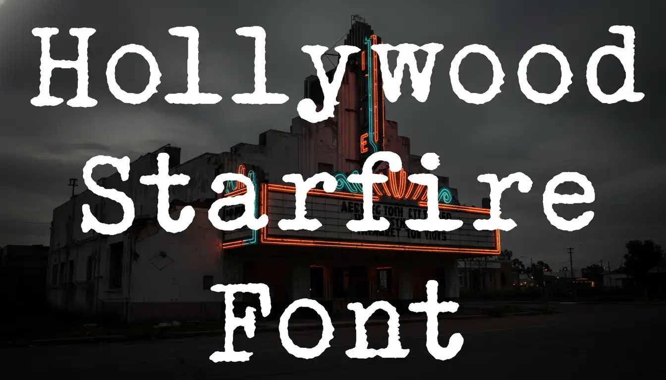 Hollywood Starfire Font