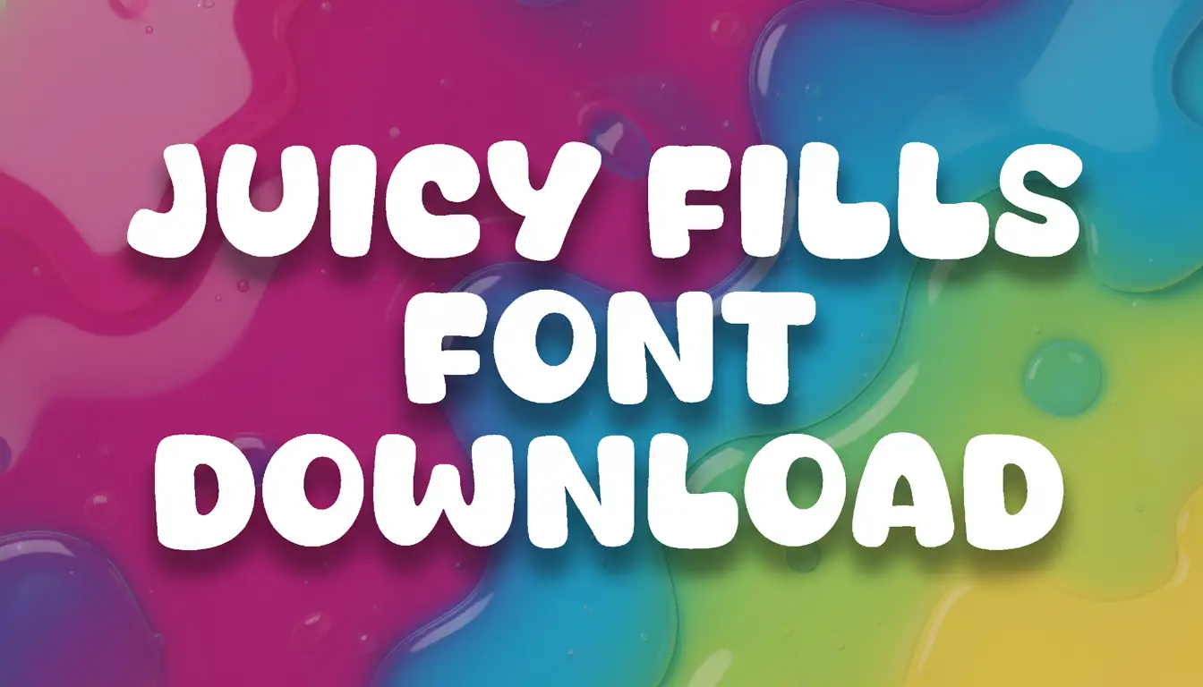 Juicy Fills Font Download
