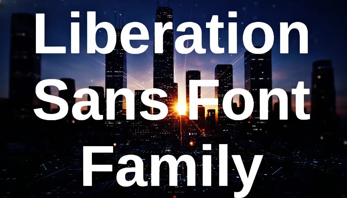 Liberation Sans Font Family