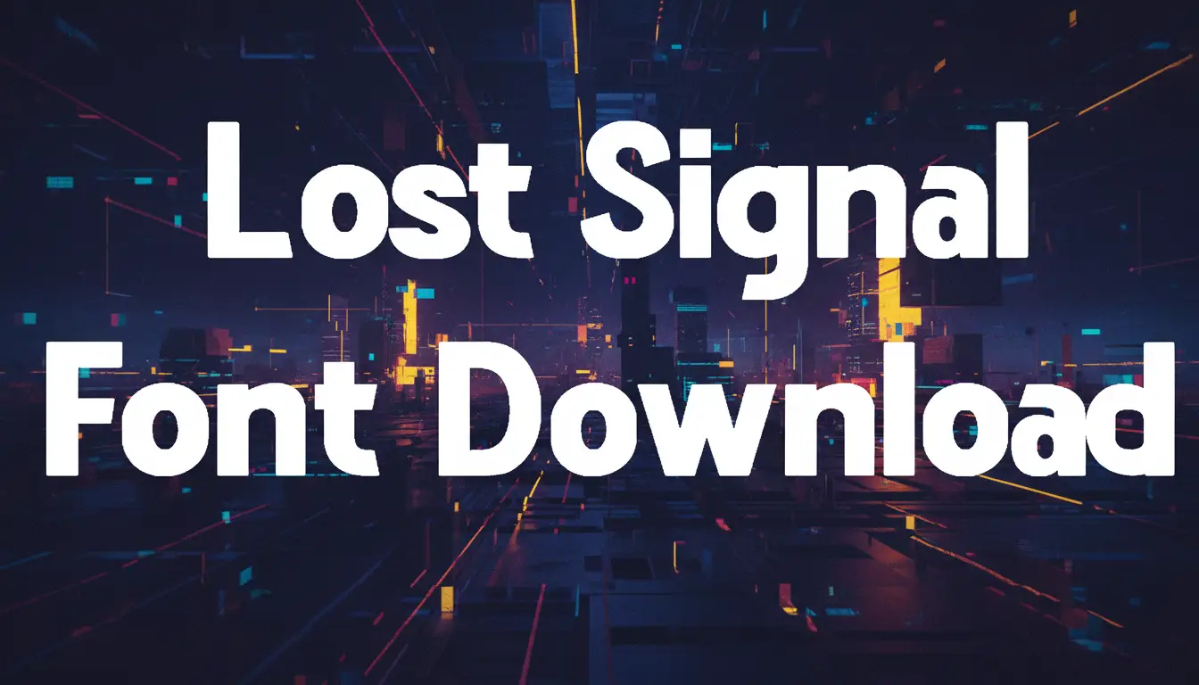 Lost Signal Font Download
