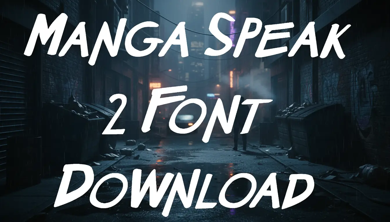 Manga Speak 2 Font Download