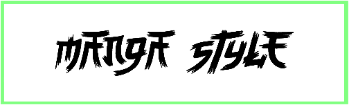 Manga Style Font free Download