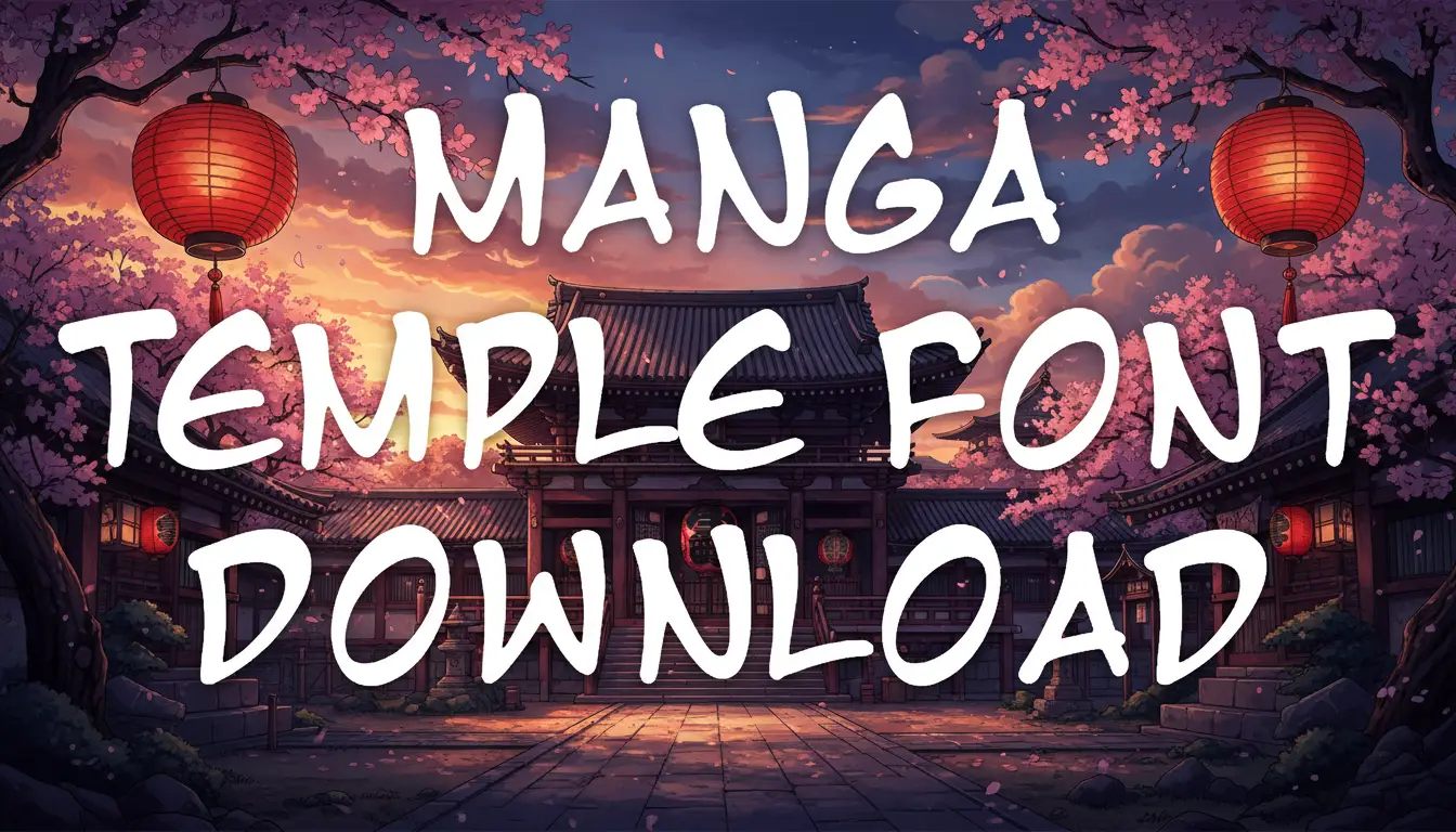Manga Temple Font Download