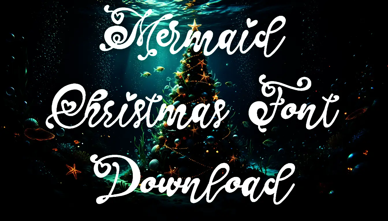 Mermaid Christmas Font Download