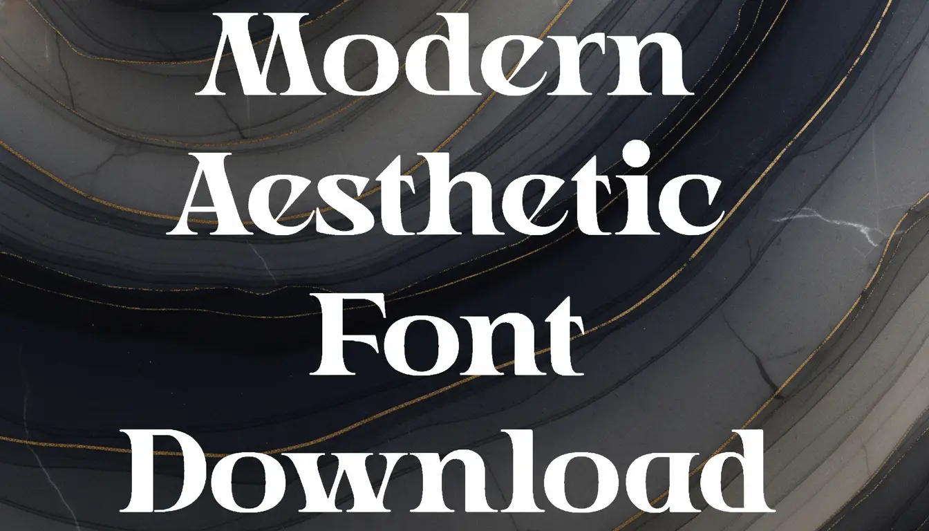 Modern Aesthetic Font Download