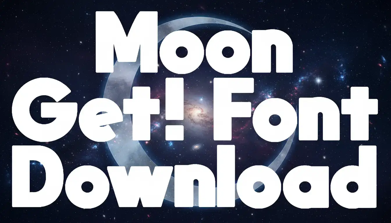 Moon Get! Font Download