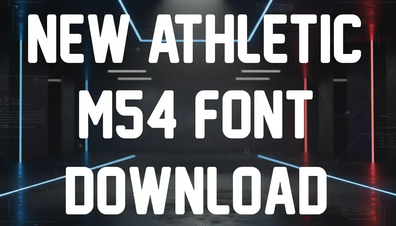 New Athletic M54 Font Download