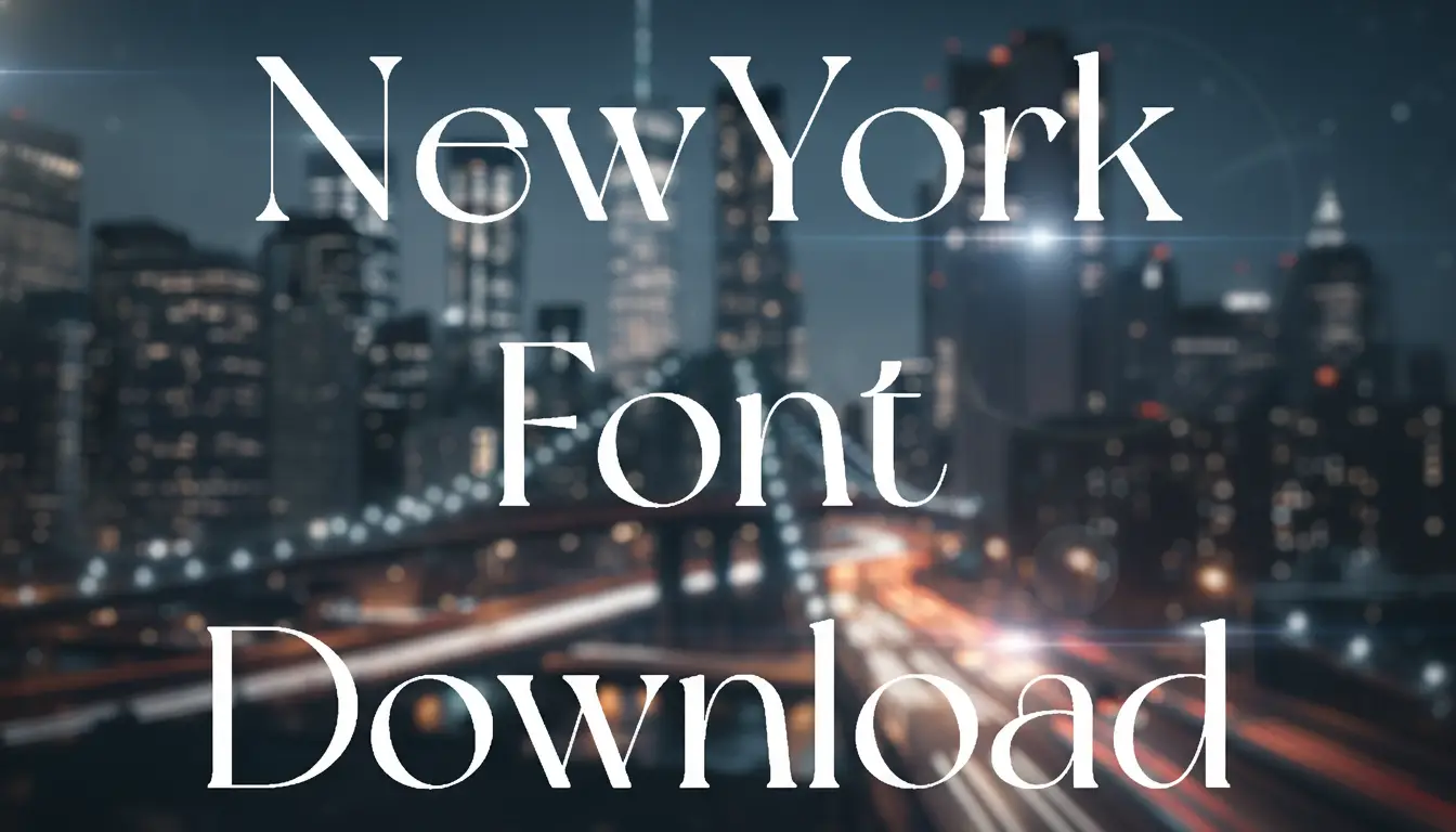 NewYork Font Download