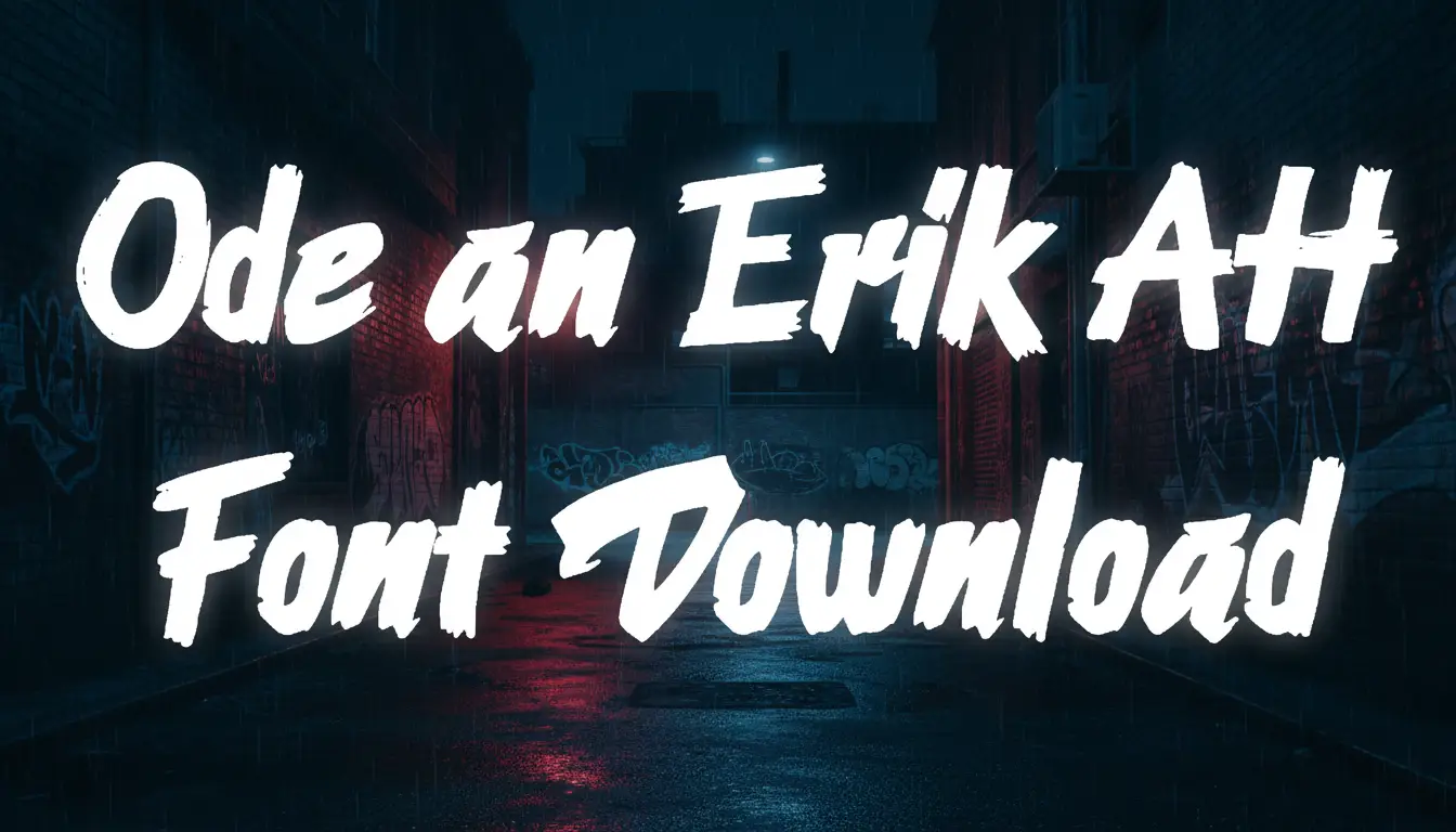 Ode an Erik AH Font Download