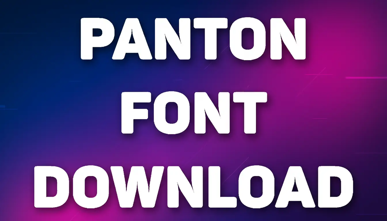 Panton Font Download