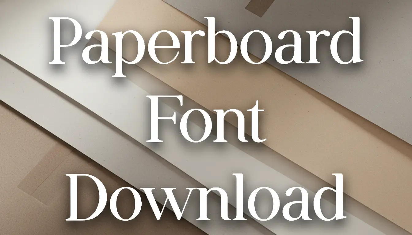Paperboard Font Download