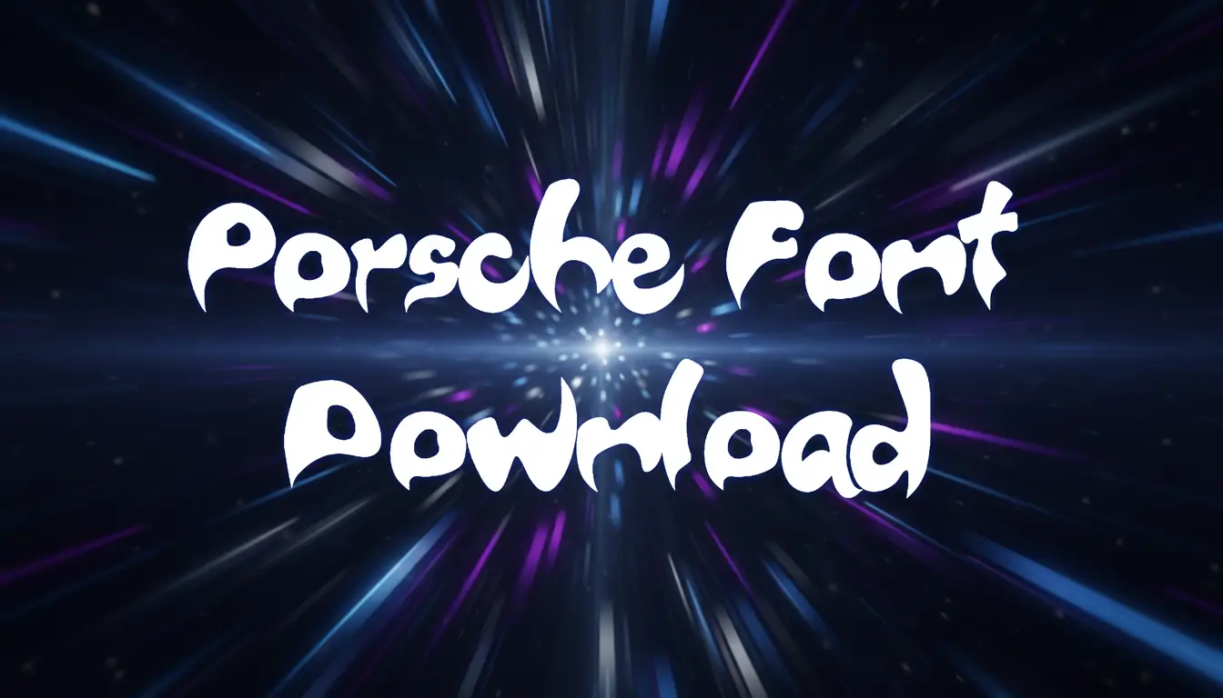Porsche Font Download
