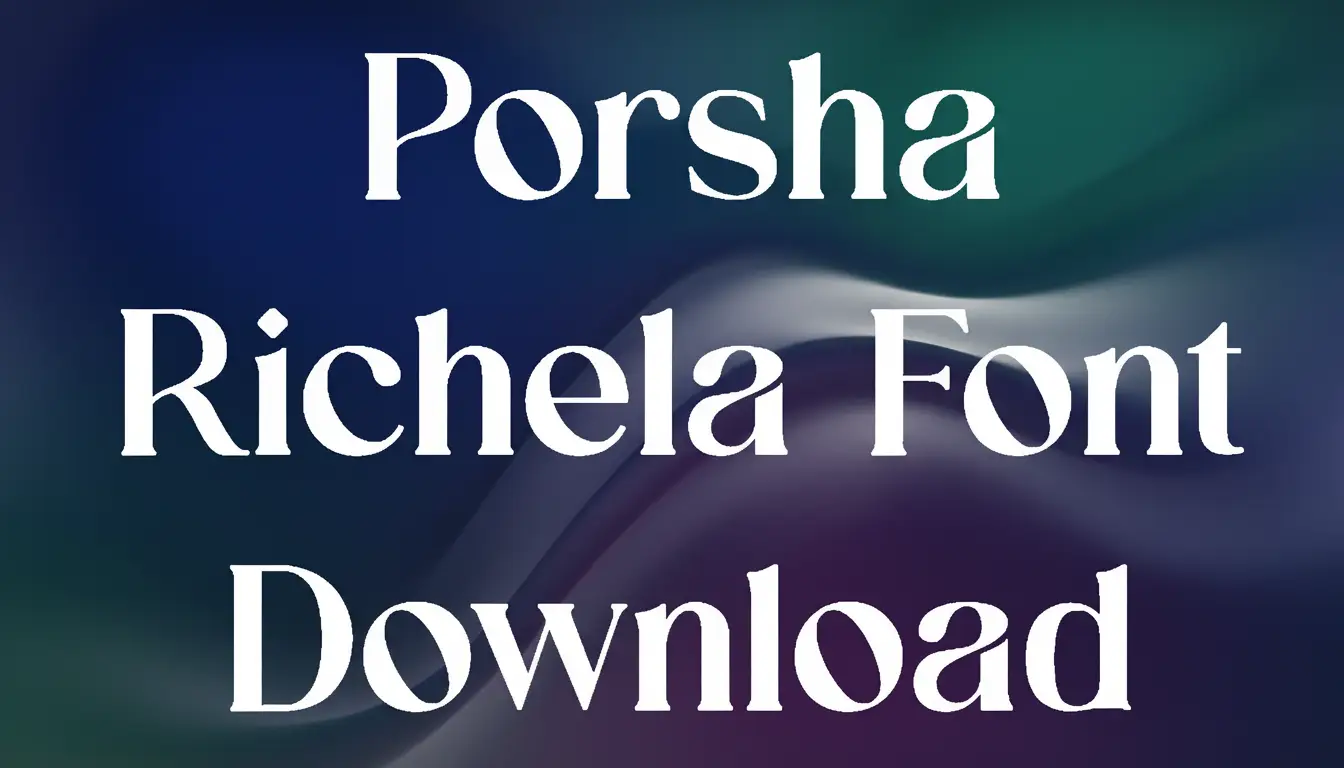Porsha Richela Font Download