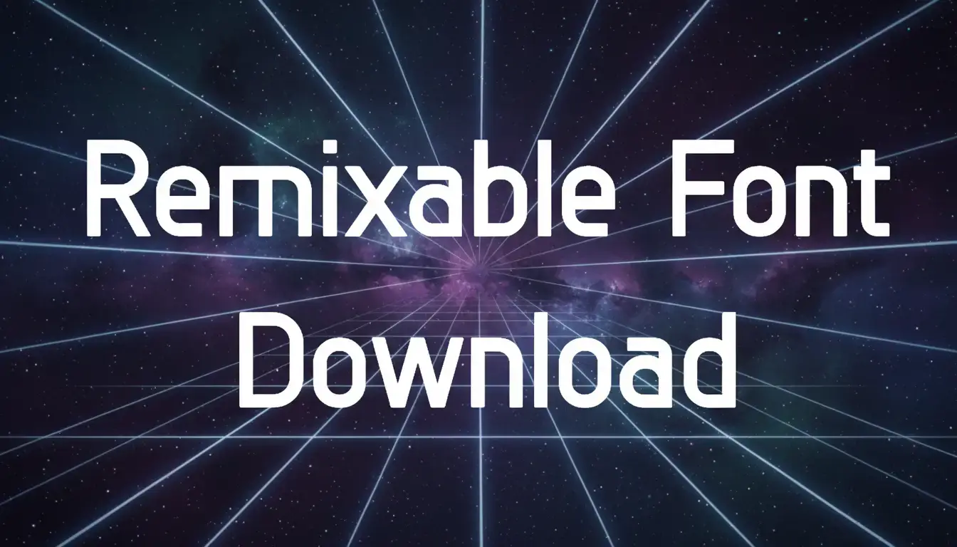 Remixable Font Download