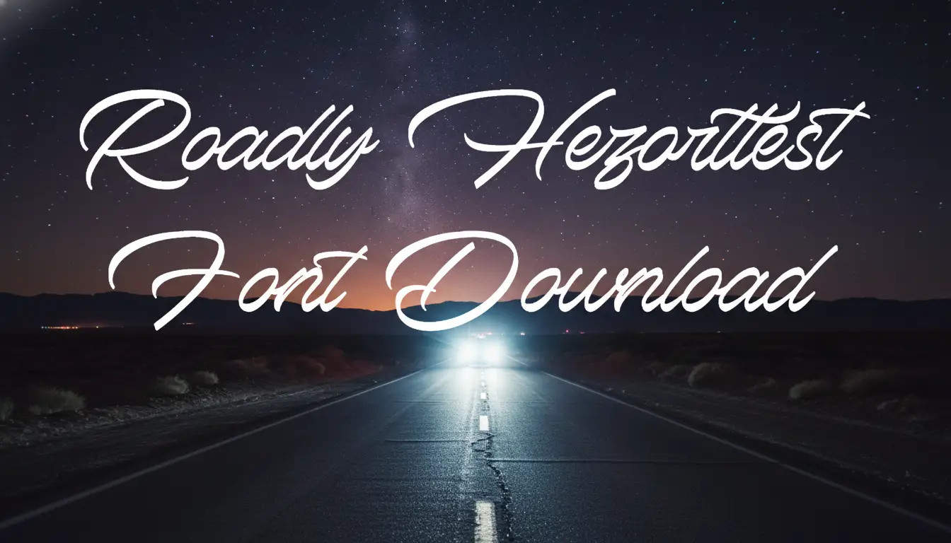 Roadly Hezarttest Font Download