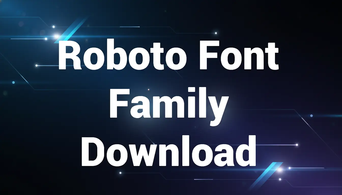 Roboto Font Family Download