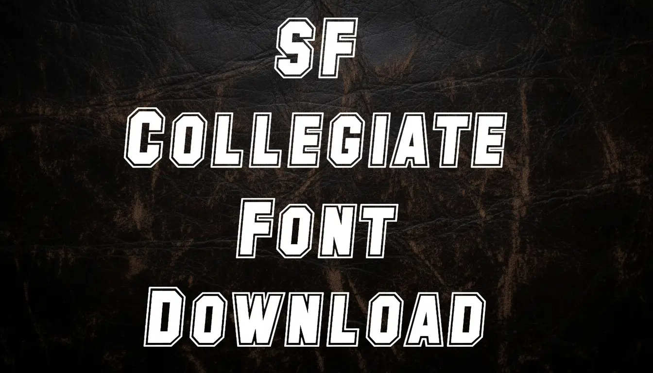 SF Collegiate Font Download