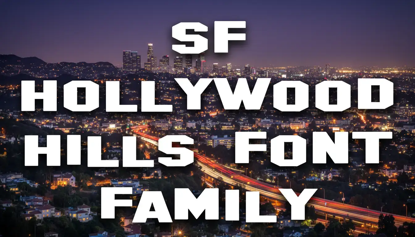 SF Hollywood Hills Font Family