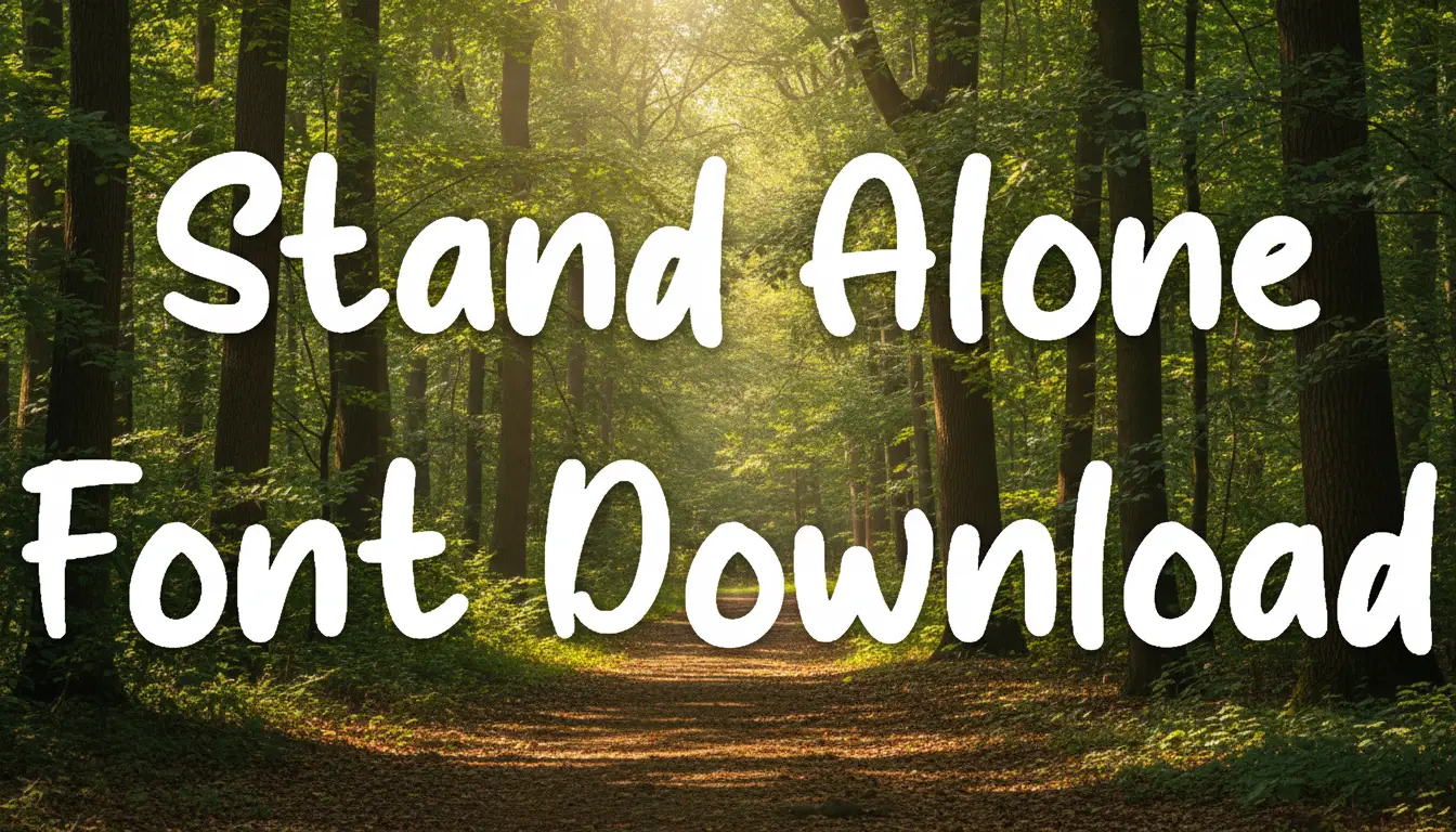 Stand Alone Font Download