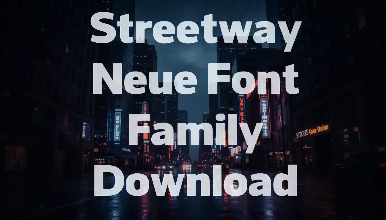 Streetway Neue Font Family Download