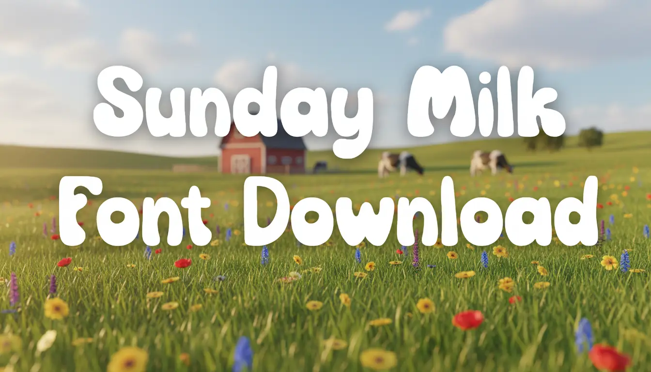 Sunday Milk Font Download