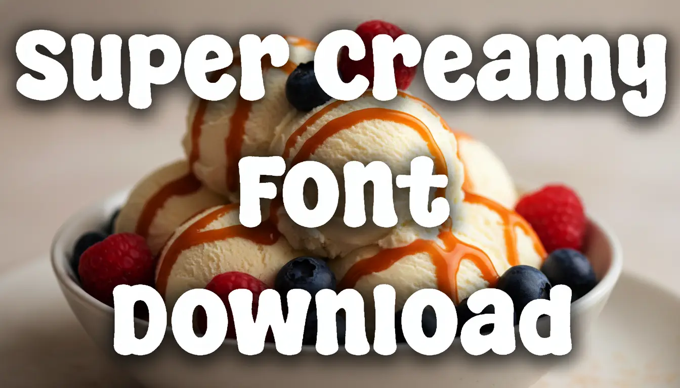 Super Creamy Font Download