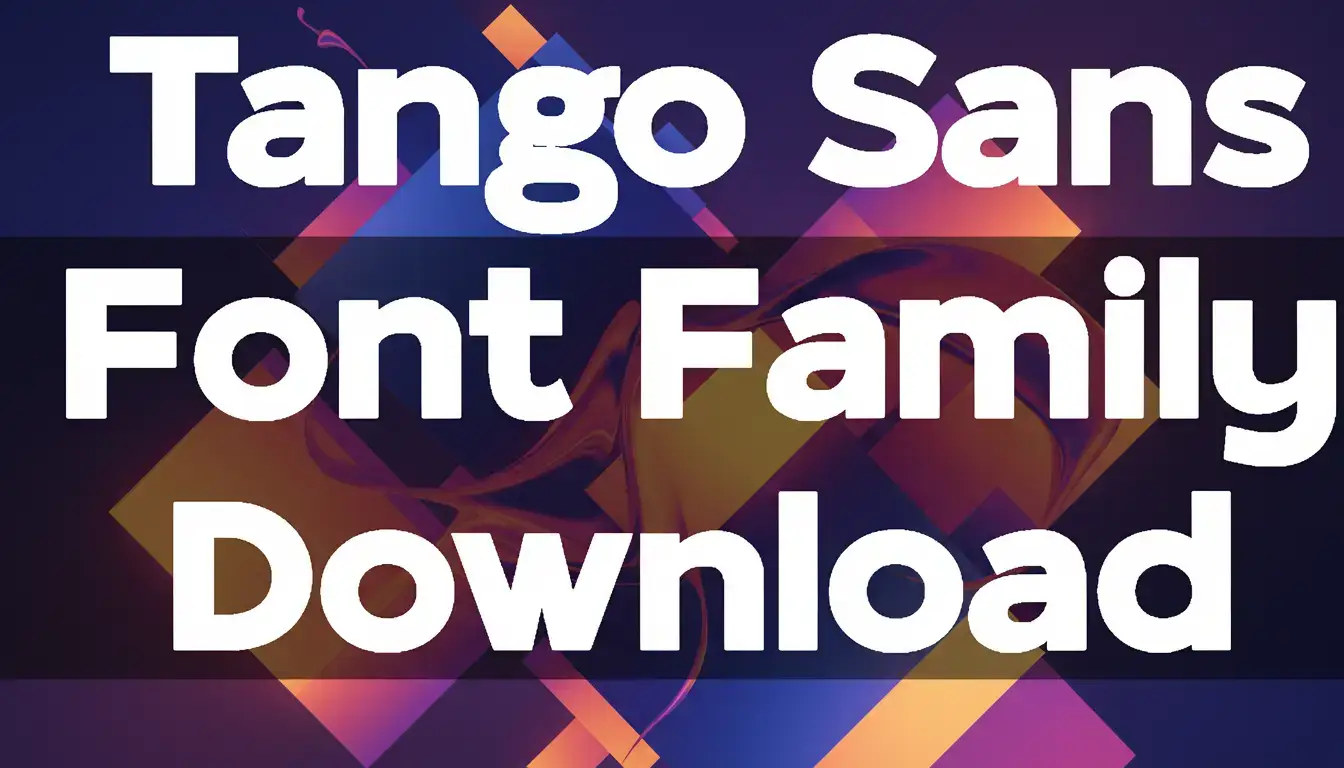 Tango Sans Font Family Download