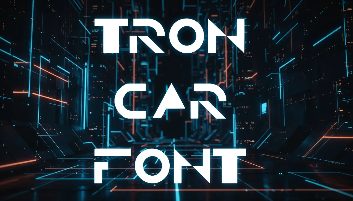 Tron Car Font