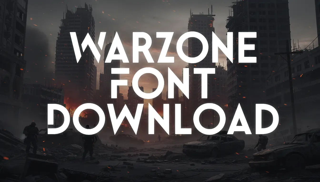 Warzone Font Download