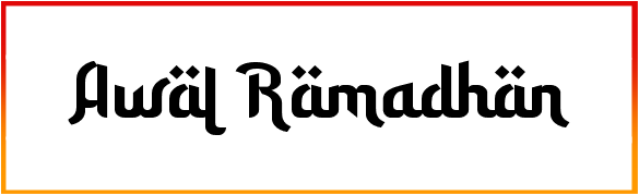 A Awal Ramadhan Font free Download