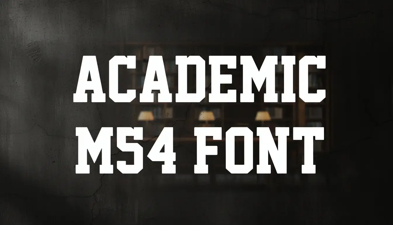 Academic M54 Font