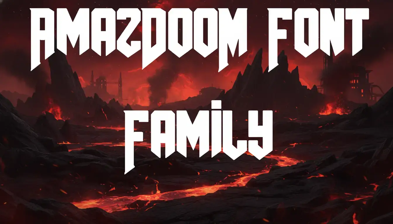 AmazDooM Font Family