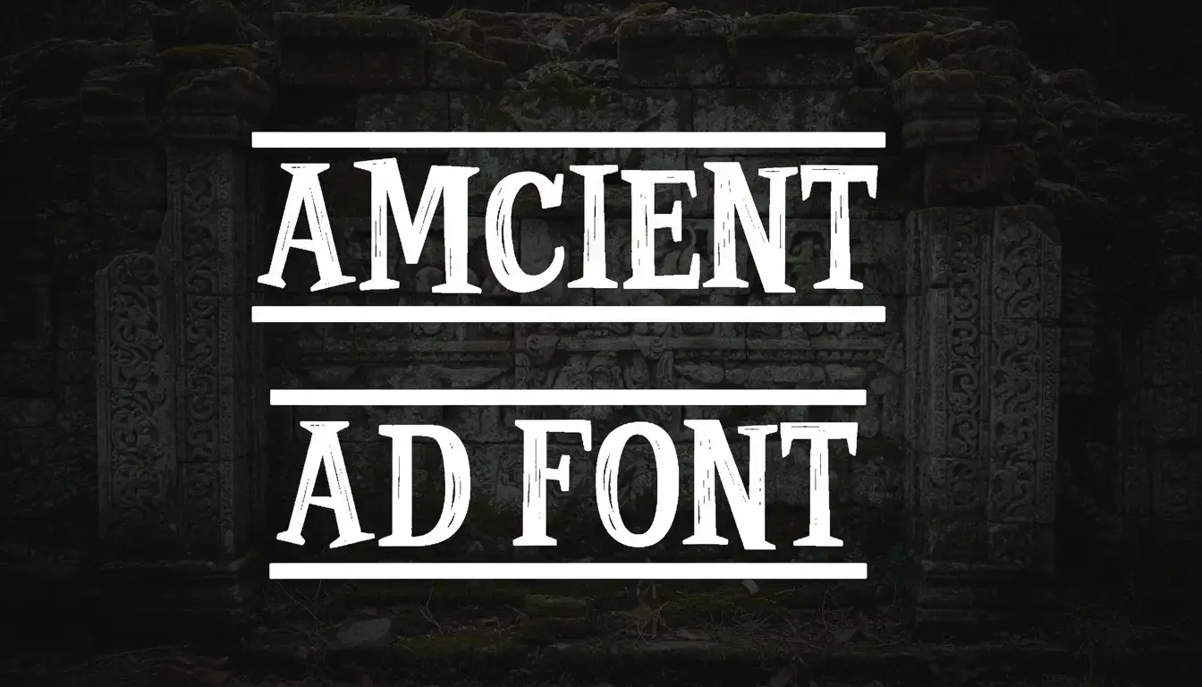 Ancient Ad Font