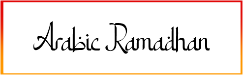Arabic Ramadhan Font free download