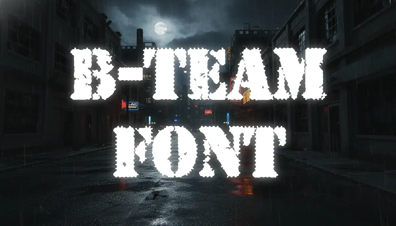 B-Team Font