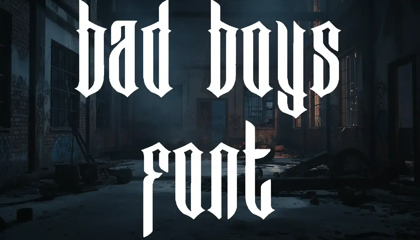 Bad Boys Font