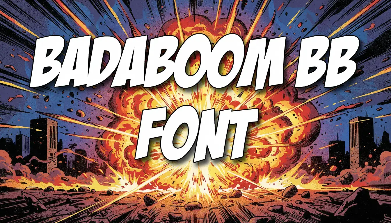 Badaboom BB Font