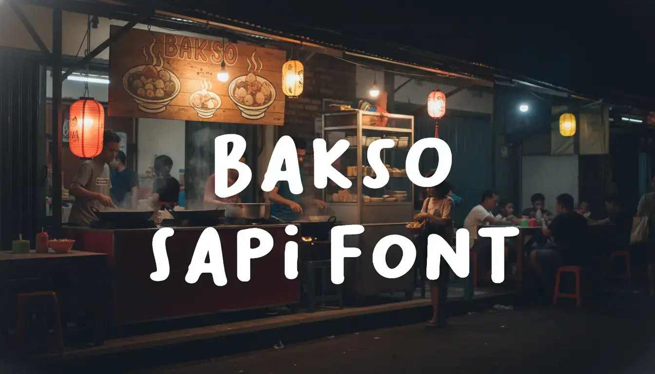 Bakso Sapi Font Family