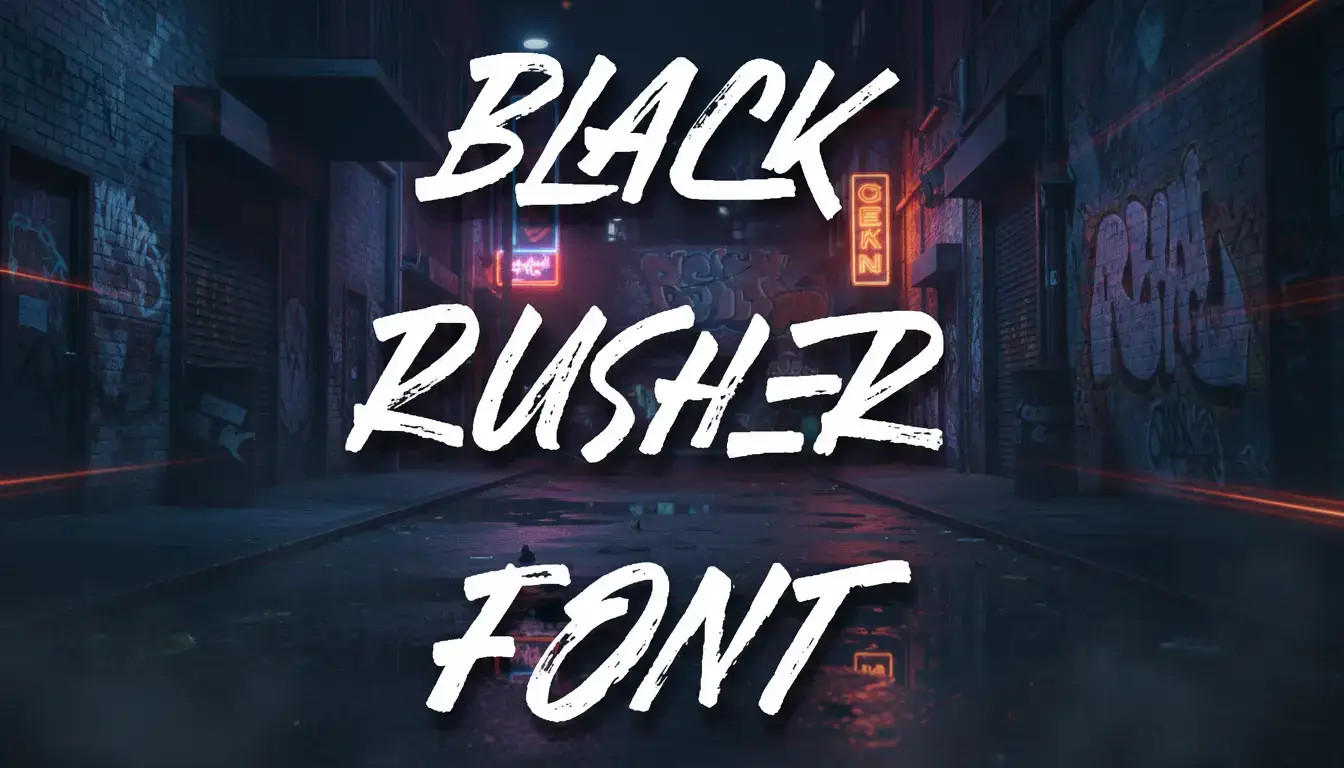 Black Rusher Font
