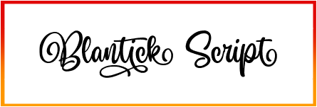 Blantick Script Font free download