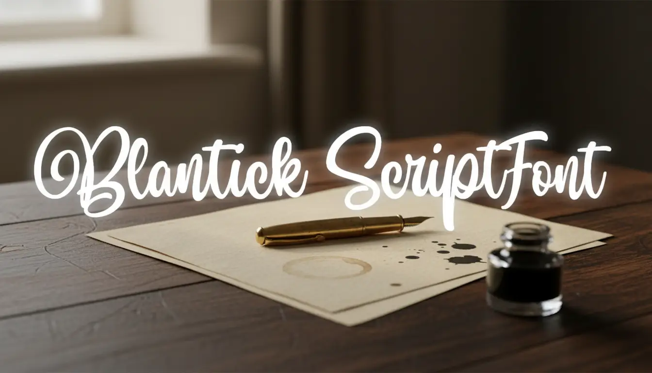 Blantick Script Font