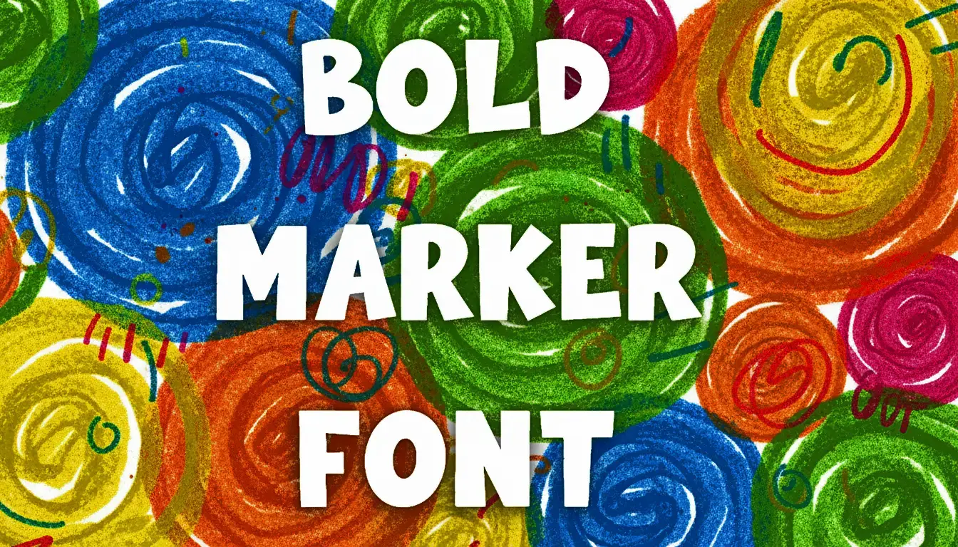 Bold Marker Font